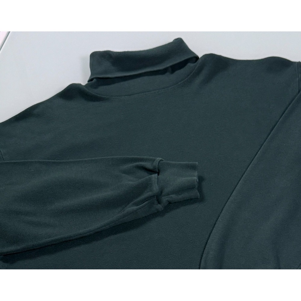 VTG 90s Abercrombie & Fitch Country Clothes Turtle Neck Sweatshirt Green Mens M